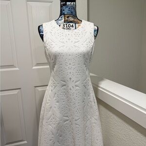 DKNY White Lace Dress